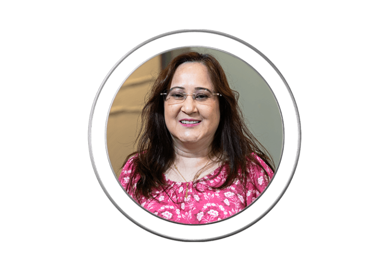 Smiling dental patient at J.P Prosthodontics in Fullerton, CA